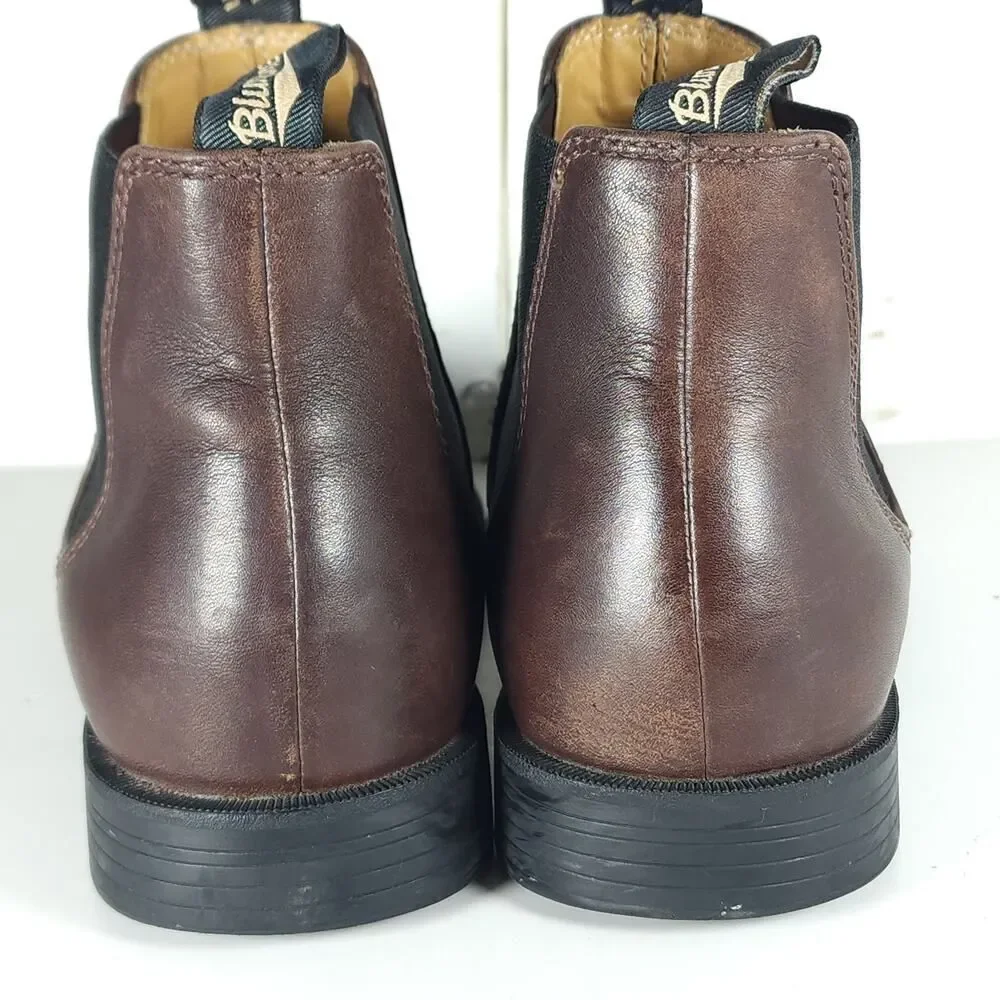 Blundstone Men's 1900 AU8,5 US9,5 Chestnut Brown Leather Ankle Chelsea Boots